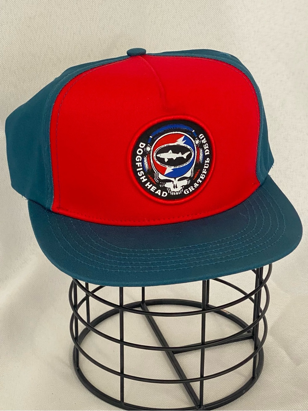 Dogfish Head Greatful Dead Red & Teal SnapBack Hat
